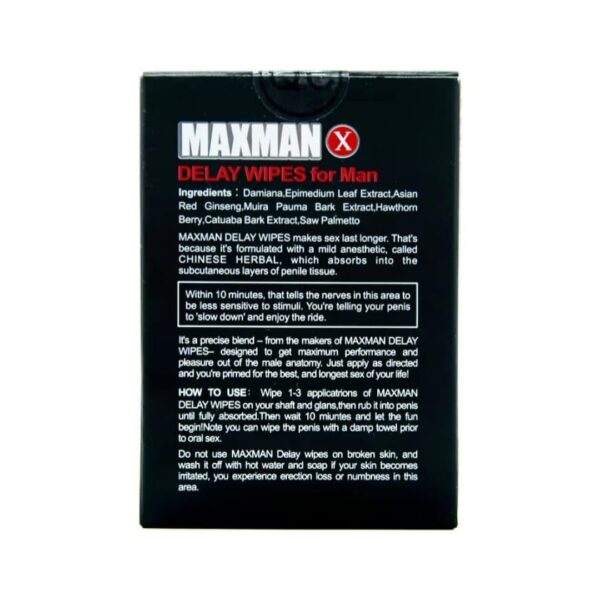 Max man Delay Wipes for Men thumbnail 4