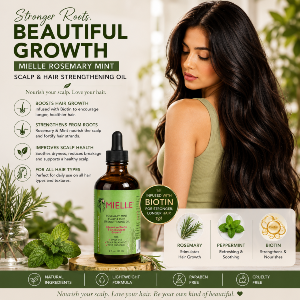 Mielle Rosemary Mint Scalp And Hair Oil