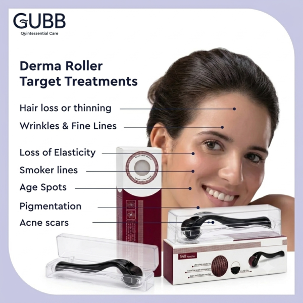 Derma roller system for hair