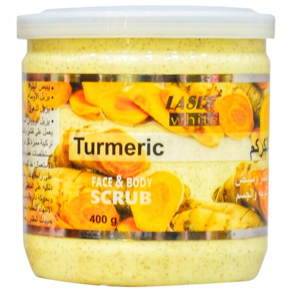Laser White Tumeric Face and Body Scrub