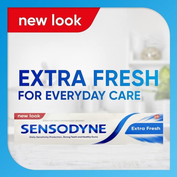 Sensodyne Toothpaste For Sensitive Teeth, Extra Fresh Flavour,100Ml, (2 Value Pack) thumbnail 2