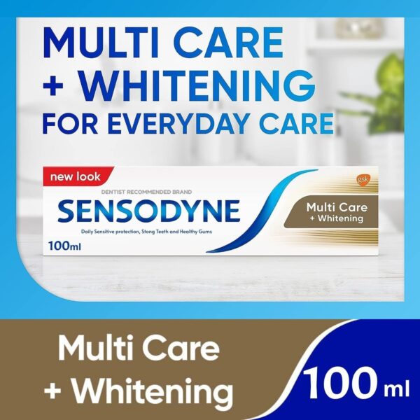 Sensodyne Toothpaste Multi Care Plus Whitening 100-ml (2 Value Pack) thumbnail 2