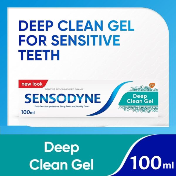 Sensodyne Toothpaste Deep Clean Gel 100ml (2 Value Pack) thumbnail 2
