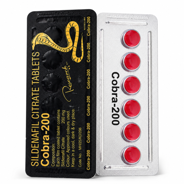 Cobra 200mg Red Tablets for Men thumbnail 3