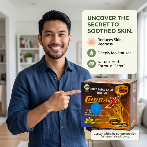 Cobra-X Jamu Herbal Capsules for Skin Itch & Allergy